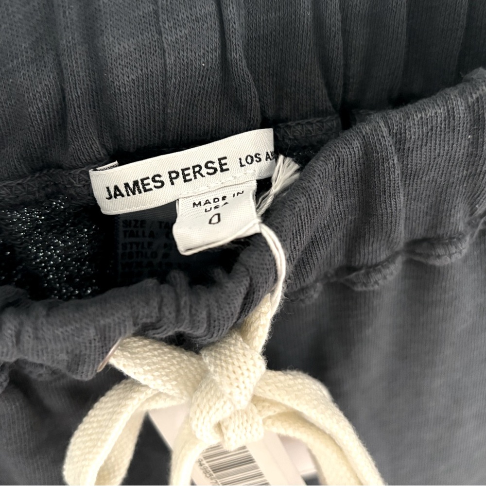 James Perse terry cloth sweatpants in navy blue, size 0